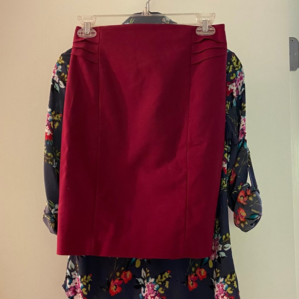Express Cranberry Penci Skirt